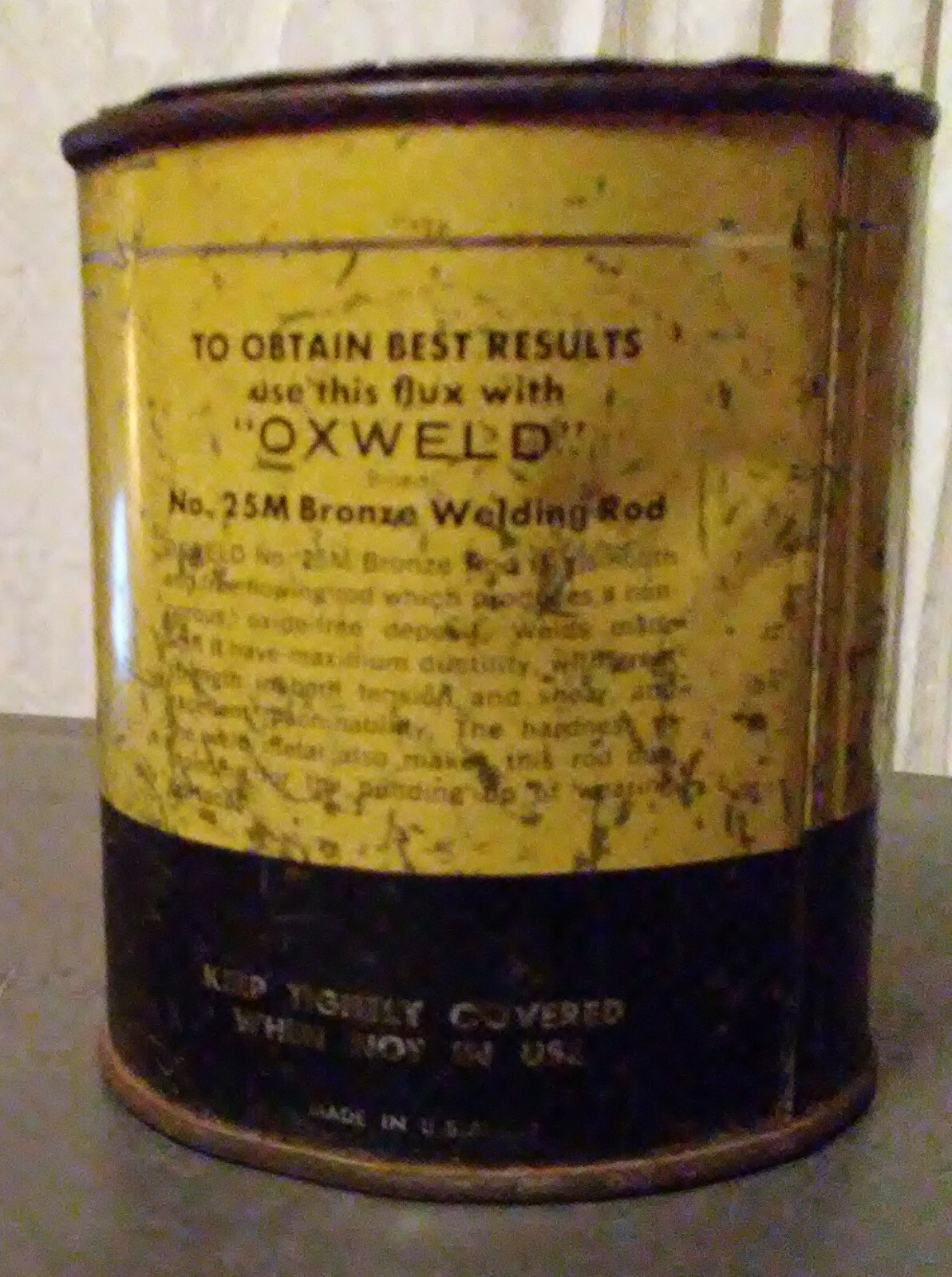 Automotive Tin Can Brazo Flux 1 pound Union Carbide USA eBay