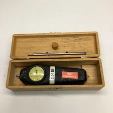 Used Hunter Spring L-10 Force Gauge With Wooden Case U9-3