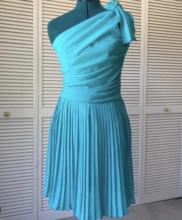 green emerald velvet dress Olive One Shoulder Pleated Satin Midi Dress  AX Paris US