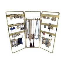 Jewelry Holder, Jewelry Organizer, folding 3 piece Jewelry Display Stand with...