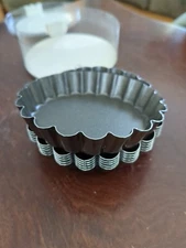 New Patisserie Francaise Tartlet Pans Non Stick Tart Forms, Set Of 6, 10 cm