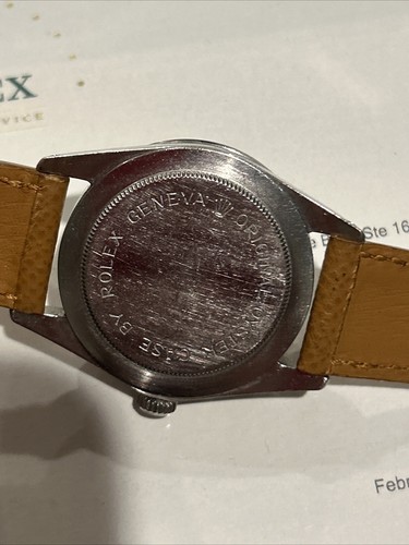 Tudor Rolex Jumbo Day Date 38mm Blue Brush Dial Day Date Papers Hodinkee Strap - Picture 10 of 24