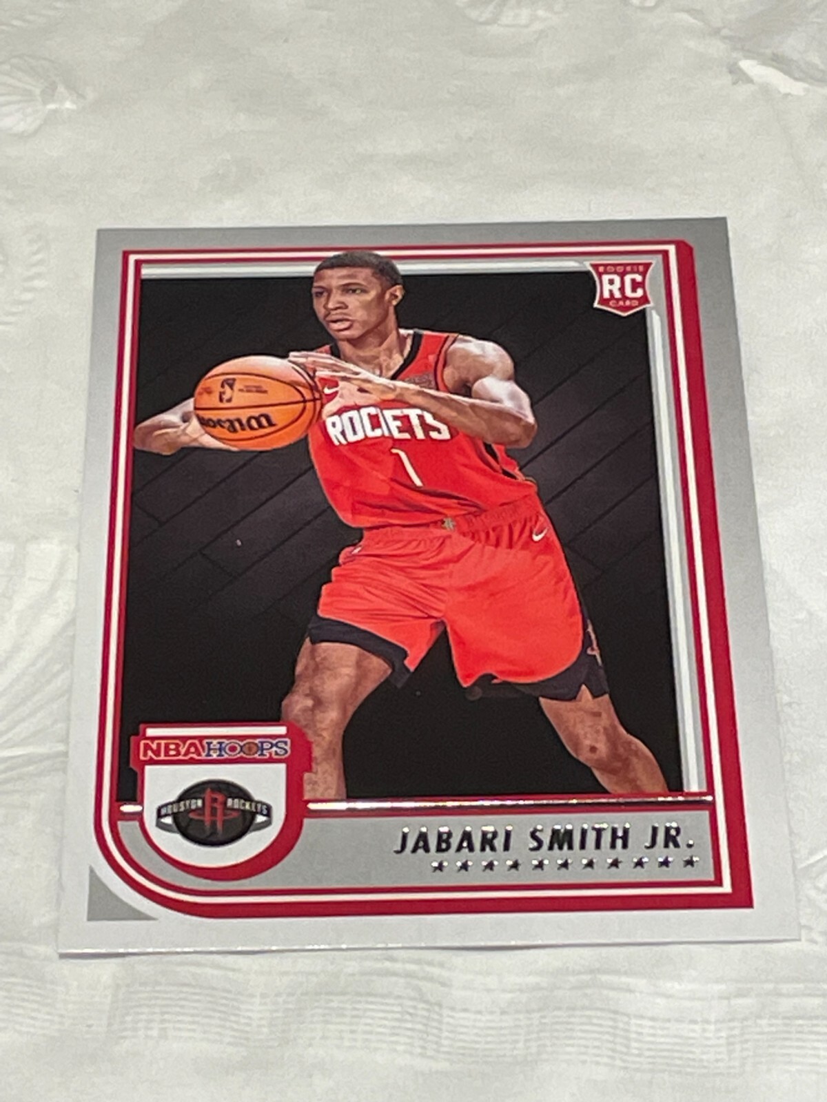 2022-23 Panini NBA Hoops #233 Jabari Smith Jr. RC Rookie Houston Rockets