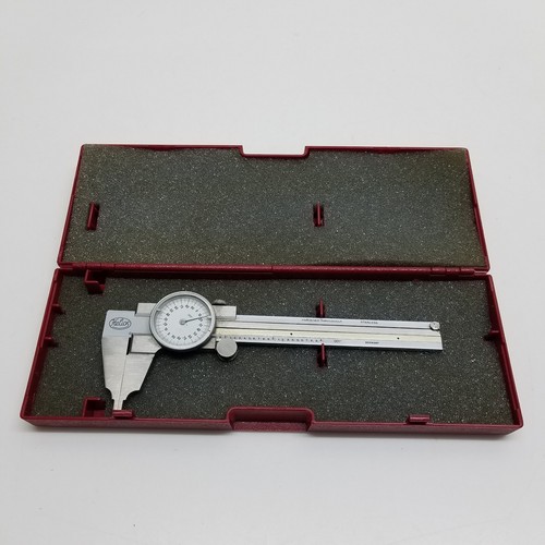 Helios 6” Dial Caliper Hardened Steel Stainless Germany 0.001 w/Case eBay