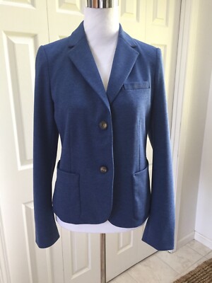 NWT GAP The Academy Blazer Jersey Knit Light To Medium Blue