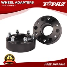 2pcs 2 6x5.5 Wheel Spacers Adapters Hub Centric Fits 1999-2016 Chevy Silverado