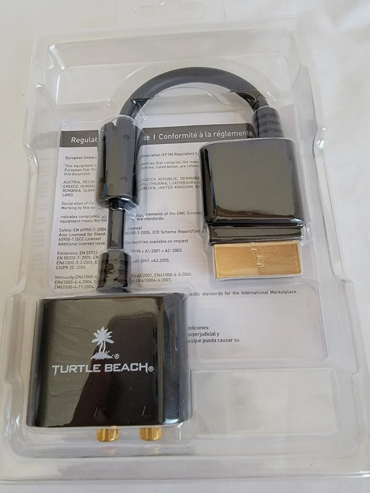 Cable adaptador de audio Turtle Beach para Xbox 360 en caja Foto 3 de 3