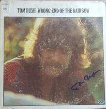 "No Regrets" Tom Rush Signed Album Cover COA