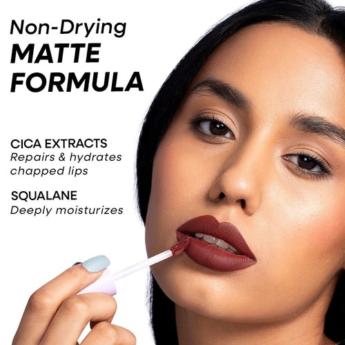 Nykaa Superlight Lip Cloud Mousse Matte Liquid Lipstick - Cinnamon Swirl | 5ml - Picture 6 of 7