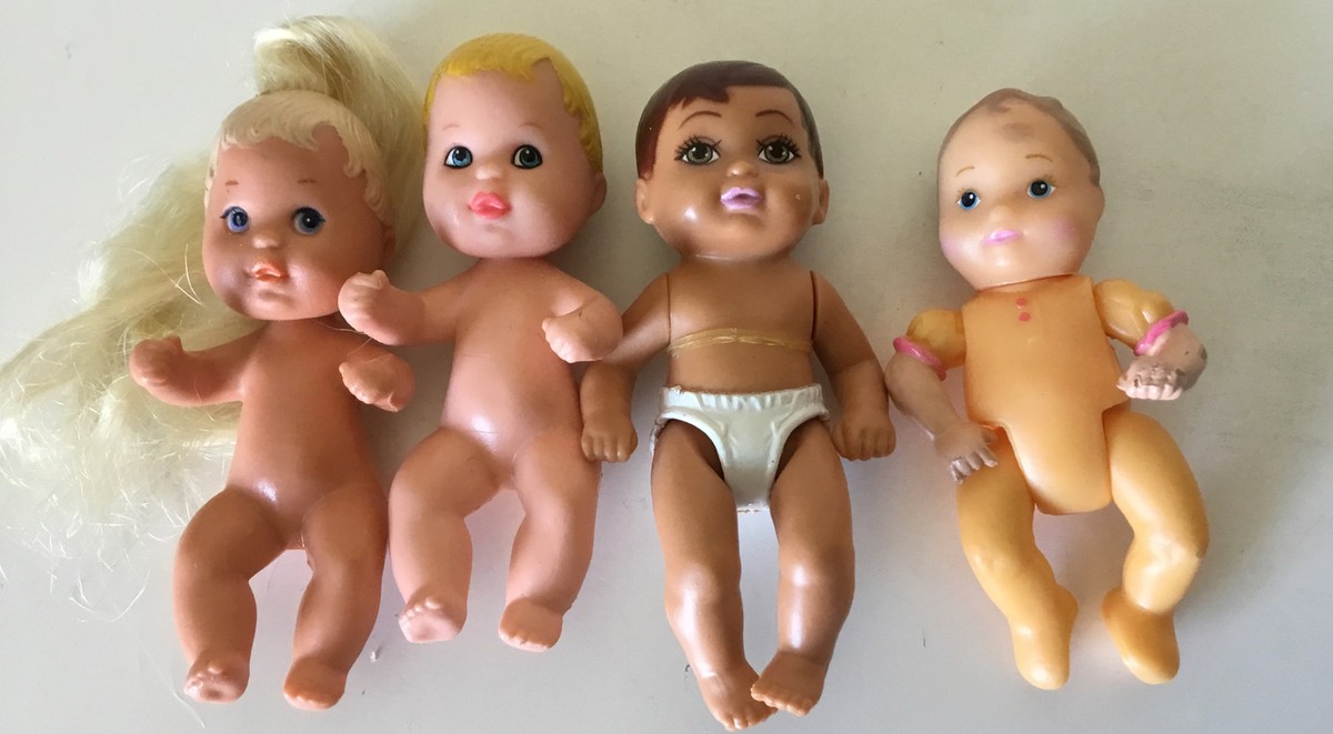 Lot of 4 Vintage 1973 Mattel Barbie Baby Dolls F13 | eBay