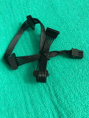 Corsair Type 4 6 Pin to 4 SATA DRIVER POWER CABLE FOR CORSAIR CXM - Picture 5 of 6