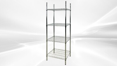 NEW Commercial 4 Tier Wire Metal Shelving Adjustable Shelf NSF 24'' x 18'' x 71''