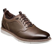 Stacy Adams Shoes Sync Plain Toe Elastic Lace Up Brown CH Size 15 — photo 2