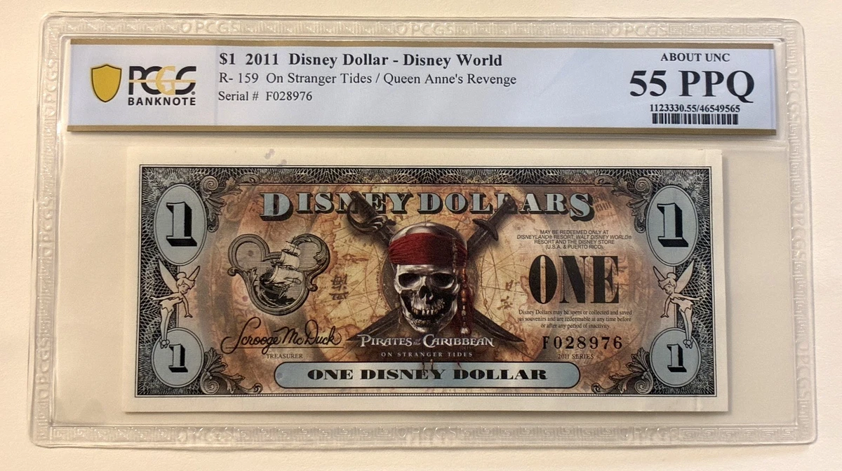 Pirates of the Caribbean Disney Dollars (1968-Now) for sale | eBay