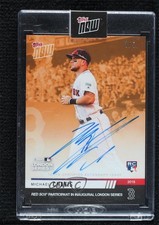 2019 Topps Now London Series Orange Auto 3/5 Michael Chavis #LS-5E Auto 0ai2
