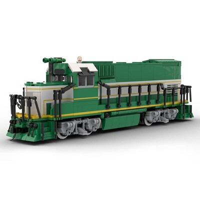 Hot Sale California Northern GP15 Retro Train 1439 Pieces MOC Build