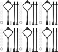 6 Sets 3 Tier Cake Plate Stand Stand Handle, Cake Stand Hardware Handle Fitti...