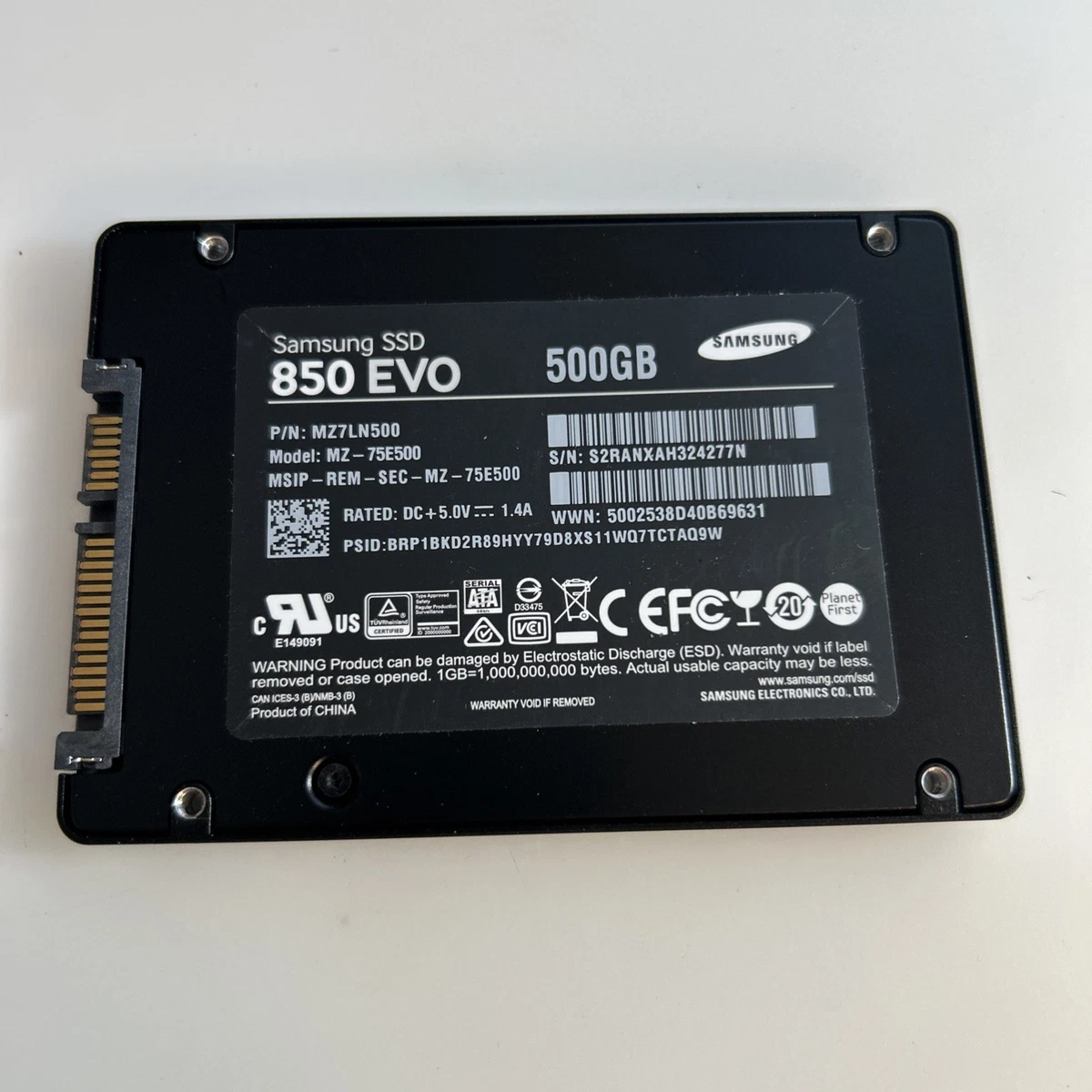SAMSUNG　SSD  500GBを譲ります。 Samsung 500 GB Solid State Drives for sale | eBay