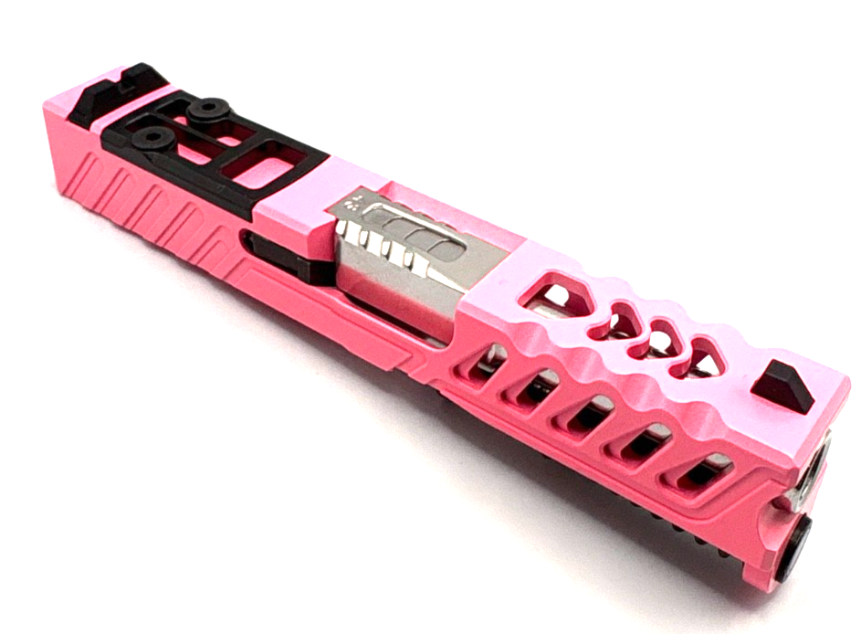 ボッコム　ロングオー　BLOOD-G HTA Venom Glock 43/43X Pink Gen3 Slide RMSc Cut Ported Barrel