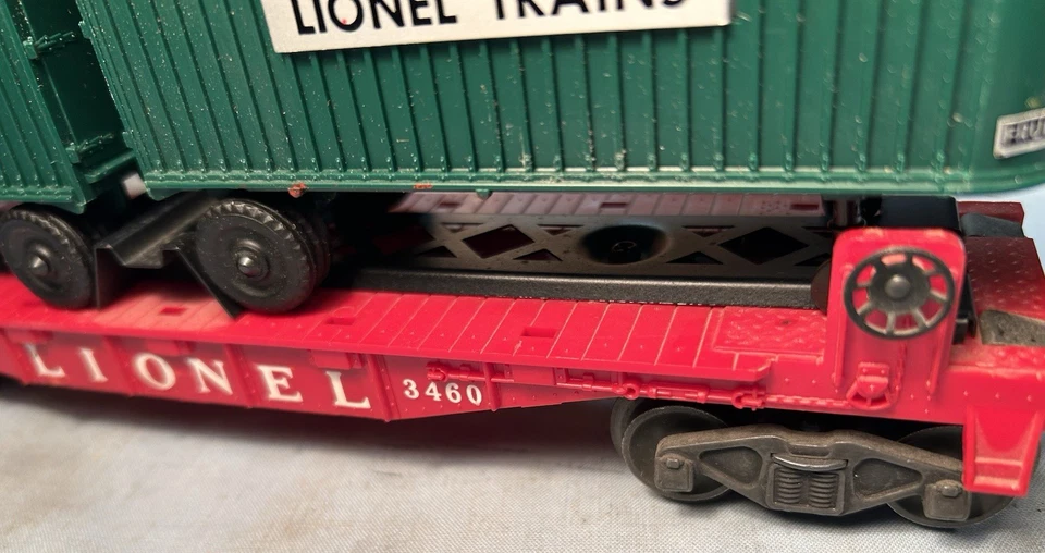 LIONEL TRAINS #460 OPERATING PIGGYBACK TRANSPORT SET 1955-57 SHARP EX/ORIG BOX!! - Image 4 of 4