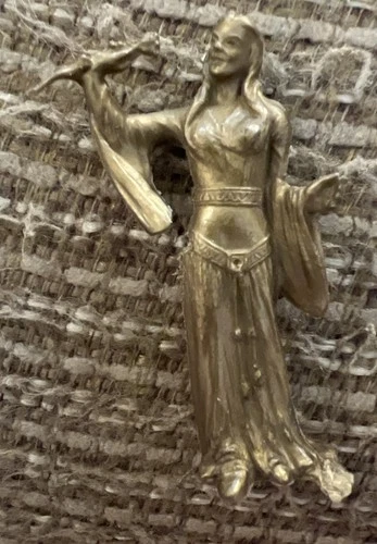 Vtg Ideal Princess Aleta 70mm Prince Valiant Knights Gold Plastic Figure Marx?