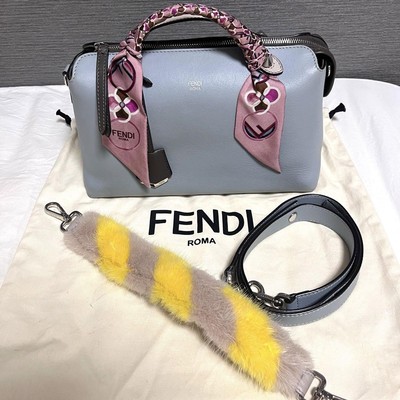 Mint Condition FENDI By The Way Light Blue Gray Lappy