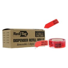 "Sign Here" Adhesive Flags for Dispenser, Ideal for Office, School and Home O...
