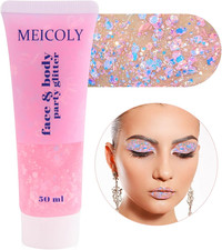 Chameleon Baby Pink Body Glitter,Pink Turn to Purple Face Glitter Paint,Color Ch