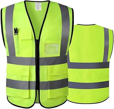 Reflective Safety Vest for Men & Women,High Visibility Class 2 Vest with 6