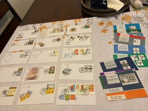 ISRAEL-(-2004-)-lot of 15-FDC'S of Israel Postal History & BULLETINS-# 98