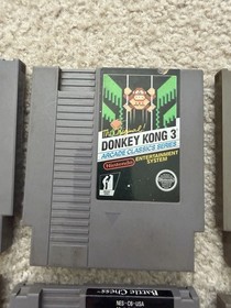Lot Of 6 NES Games - Donkey Kong 3, Mario Bros, Duck Hunt