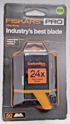 NEW  Fiskars 24X Pro Replacement Blades, 50 Pack, Silver 771030 Discontinued