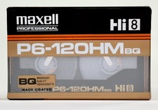 Maxell Professional Hi-8 Broadcast Quality P6-120HM Back-Coated Videocassette