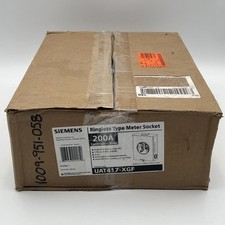 NEW!! Siemens 200A 4 Jaw No Bypass Ringless Meter Socket w/ Latch - UAT417-XGF