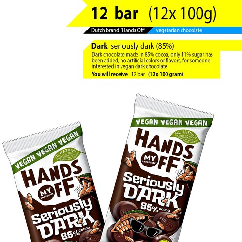 FREE SHIPPING 12x 100g "Hands Off" vegan chocolate + Dubai (like KitKat, Twix) - Afbeelding 12 van 20