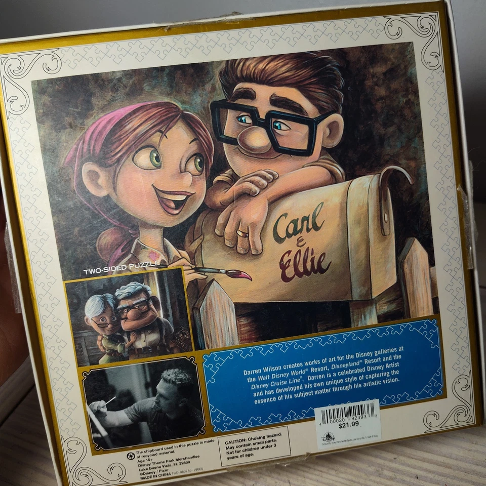 Disney Parks Up! Carl & Ellie 10th Anniversary Double Sided Puzzle- Complete  - Image 3 of 4