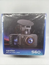 Dual Dash Cam Front and Rear — 2.5K HDR Night Vision Car Camera G-Sensor NEW