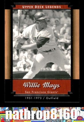 2001 Upper Deck Legends #69 Willie Mays  NM/NM+  New York Giants 22574