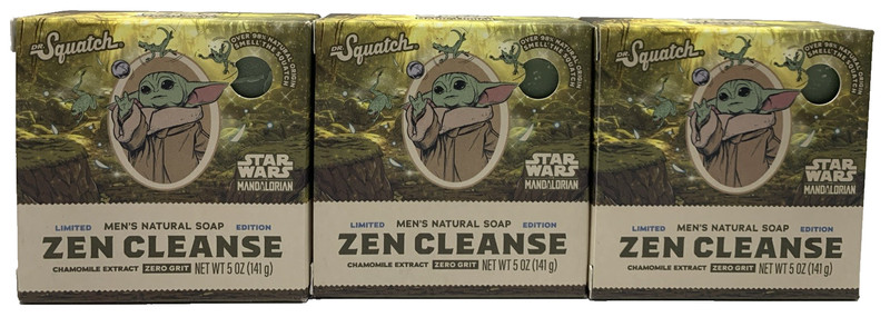 Dr. Squatch Zen Cleanse Star Wars Limited Edition 5 Oz Soap Bars Lot Of 3
