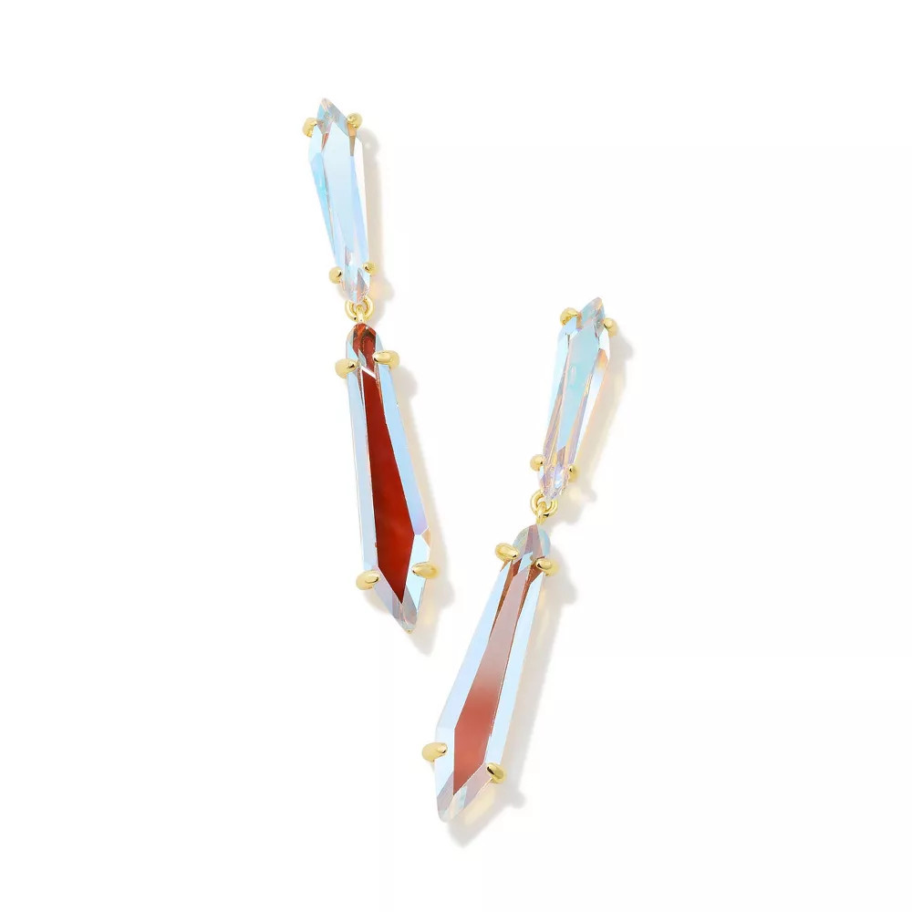 Кендра Скотт Инди-эффектные серьги-бижутерия для ушей с дихроичным камнем 4390₽