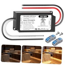 96W 24V Dimmable LED Driver, UL FCC Listed AC20V to DC 24V Triac 24V 96W 1