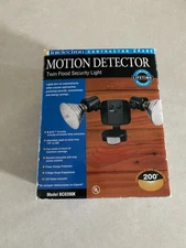 INTELECTRON Motion Detector Twin Flood Security Light Model BC8100K BLACK