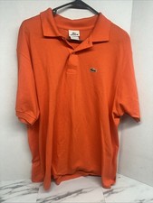 Lacoste Polo Blood Orange Size 7 2XL VTG Y2K