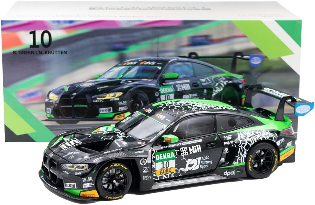 BMW M4 GT3 1:18 Minichamps 113222012 voiture de course miniature verte 2022