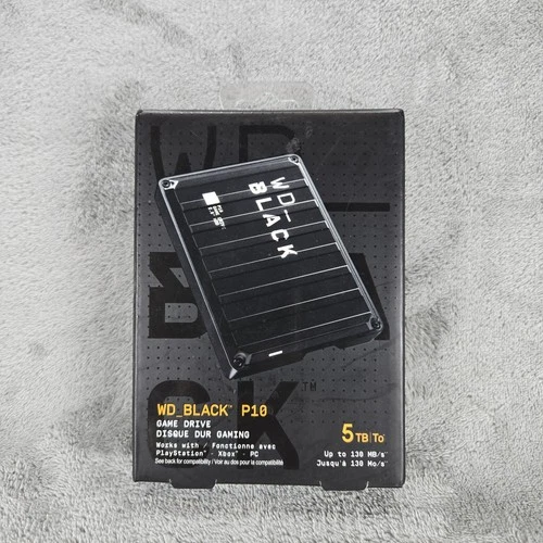 WD_BLACK 5TB P10 Game Drive Portable External Hard Drive HDD-WDBA3A0050BBK-WESN