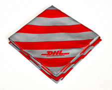 Vintage DHL Worldwide Express (Deutsche Post) Schal, Tuch, Halstuch 77 x 77 cm