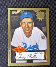 2002 Topps '52 Reprints Autographs Andy Pafko #52R4 Dodgers AU EX-NM