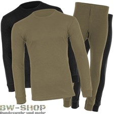 HIGHLANDER THERMAL UNTERW&Auml;SCHE SET UNTERHEMD + UNTERHOSE THERMO ARMY BW PULLOVER