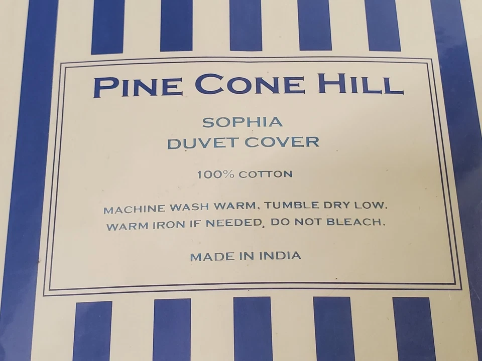 Pine Cone Hill Sophia Duvet Cover Full / Queen 100% Cotton  New - Image 3 of 4
