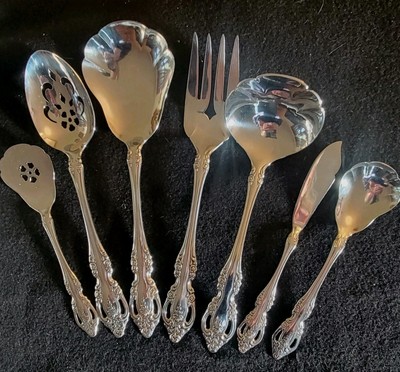 Oneida Community Stainless BRAHMS Hostess Casserole Gravy Pierced Meat Fork Etc